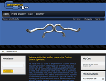 Tablet Screenshot of certifiedmuffler.com